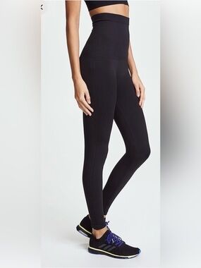 NWT SPANX High-Waist Lamn Black Leggings